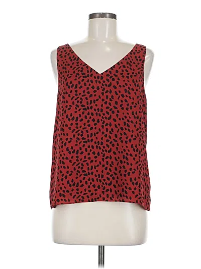 Pre-owned Allison Joy Tank Top Red V-neck Tops