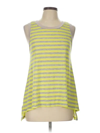 Pre-owned Allison Joy Tank Top Yellow Halter Neckline Tops