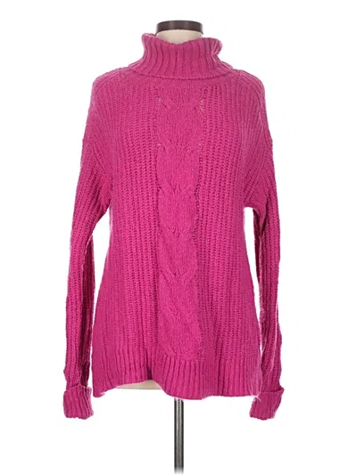 Pre-owned Allison Joy Turtleneck Sweater In Pink