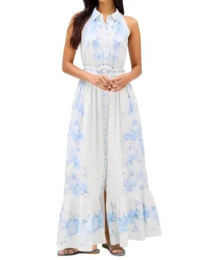 Allison Juniper Maxi Dress In Floral In White