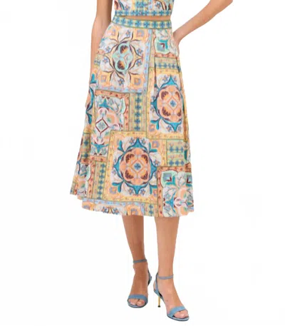 Allison Mabel Midi Skirt In Pattern In Multi