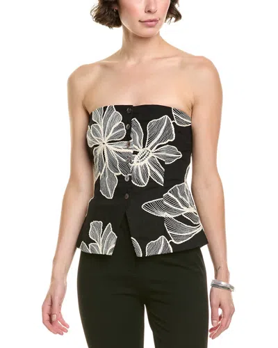 Allison Marissa Linen-blend Top