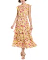 Allison Misha Midi Dress In Yellow