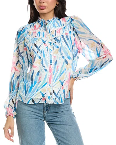 Allison Monica Blouse In Blue