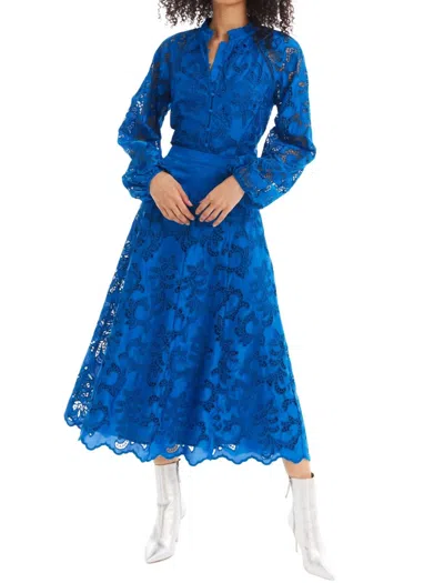 Allison New York Adeline Blouse In Cobalt In Blue