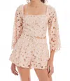 Allison New York Ainsley High Waist Shorts In Pink In Neutral