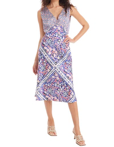 Allison New York Alessia Dress In Floral Scarf In Multi