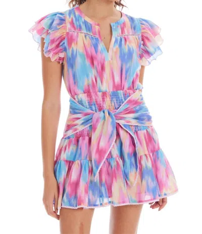 Allison New York Alicia Ruffle-sleeve Top In Multicolor