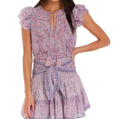 ALLISON NEW YORK ALICIA TOP IN MIXED LILAC FLORAL