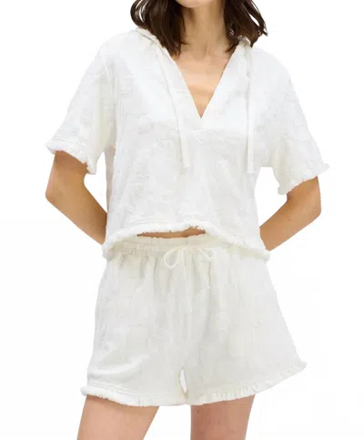 Allison New York Amalfi Hoodie In White