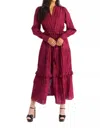 Allison New York Antoinette Maxi Dress In Wine In Pink