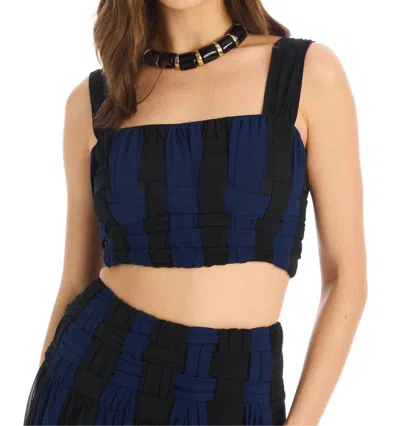 Allison New York Ariella Tank In Navy/black In Blue