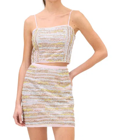 Allison New York Aurora Mini Skirt In Blush Multi In Pink