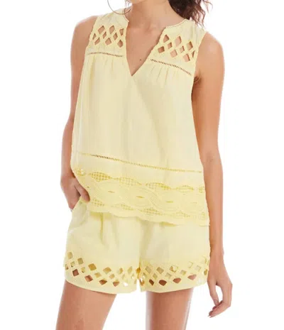 Allison New York Avery Tank Top In Yellow