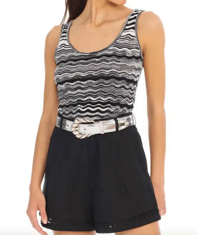 Allison New York Bianca Tank In Black/white