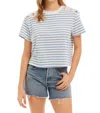 ALLISON NEW YORK BROOKLYN TEE IN BLUE STRIPE