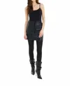 Allison New York Candice Faux Leather Mini Skirt In Black In Multi
