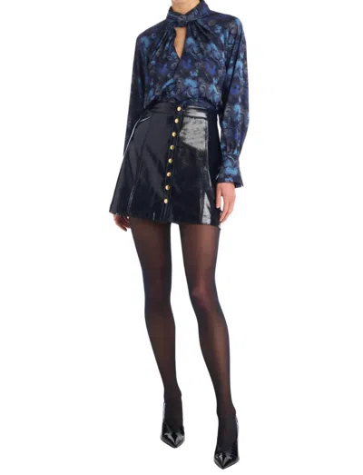 Allison New York Carla Mini Skirt In Midnight In Blue
