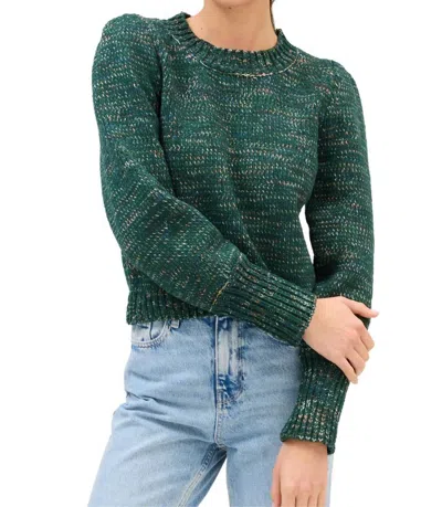 Allison New York Charlotte Sweater In Green Spacedye