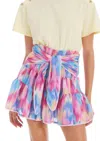 Allison New York Chase Mini Skirt In Rainbow Haze In Multi