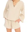 Allison New York Chiara Top In Beige In Neutral