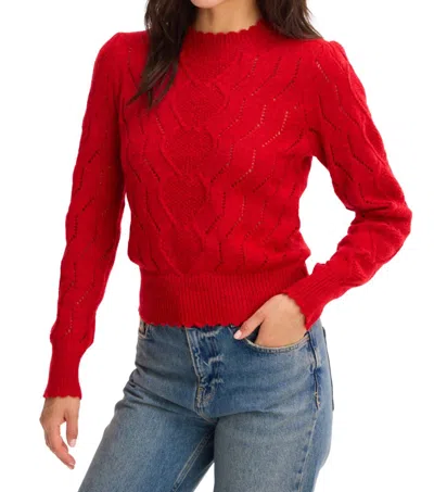 Allison New York Cora Sweater In Red