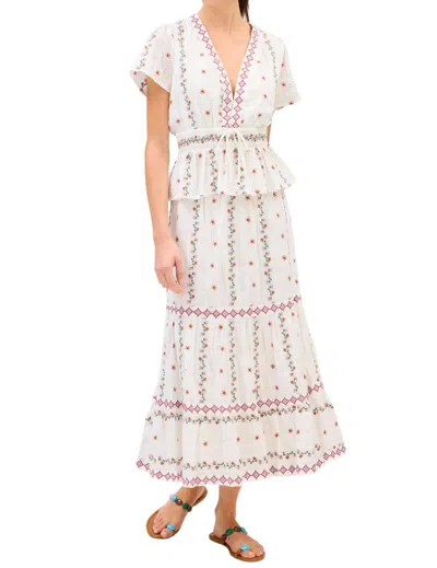 Allison New York Cordelia Floral Top In Off-white