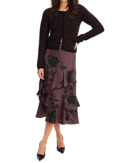 Allison New York Crawford Skirt In Brown Floral In Multi