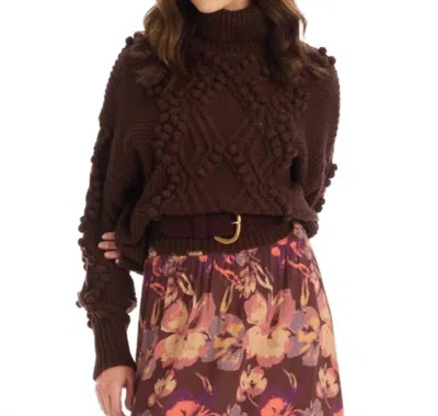Allison New York Daphne Sweater In Espresso In Brown