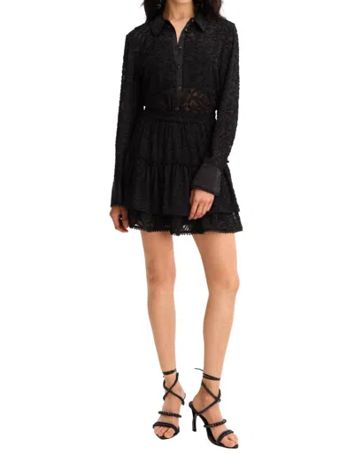 Allison New York Delilah Mini Skirt In Black