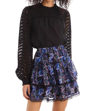 Allison New York Delilah Mini Skirt In Fall Florals