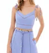Allison New York Dina Crop Top In Periwinkle