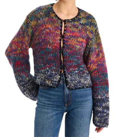 Allison New York Dora Cardigan In Rainbow In Multi