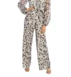 Allison New York Dorit Wide Leg Pants In Brown Zebra In Multi