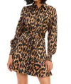 Allison New York Dylan Mini Dress In Leopard In Multi