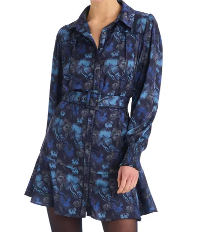 Allison New York Dylan Mini Dress In Midnight Floral In Blue