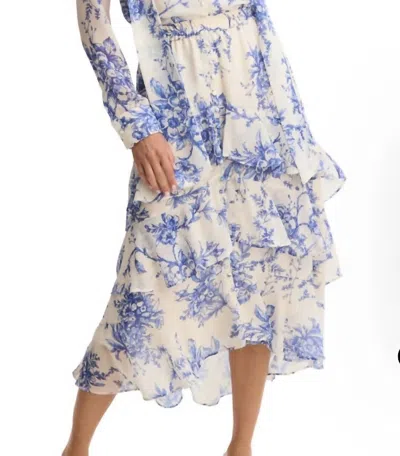 Allison New York Ella Floral Midi Skirt In Blue In Multi