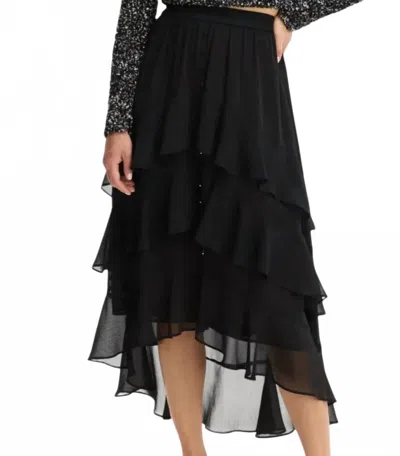Allison New York Ella Midi Skirt In Black
