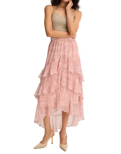 Allison New York Ella Midi Skirt In Blush Kaleidoscope In Pink