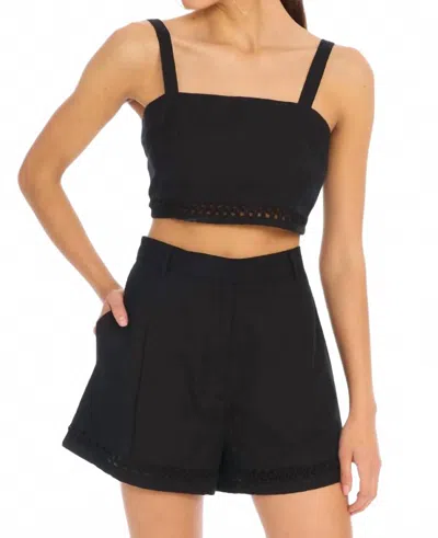 Allison New York Elodie Crop In Black