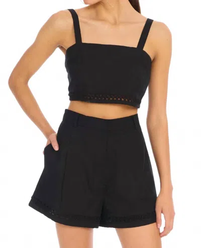Allison New York Elodie Cropped Top In Black