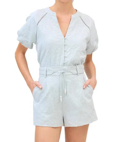 Allison New York Embroidered Josephine Top In Powder Blue