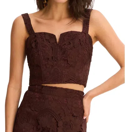 Allison New York Emery Tank Top In Chocolate Brown
