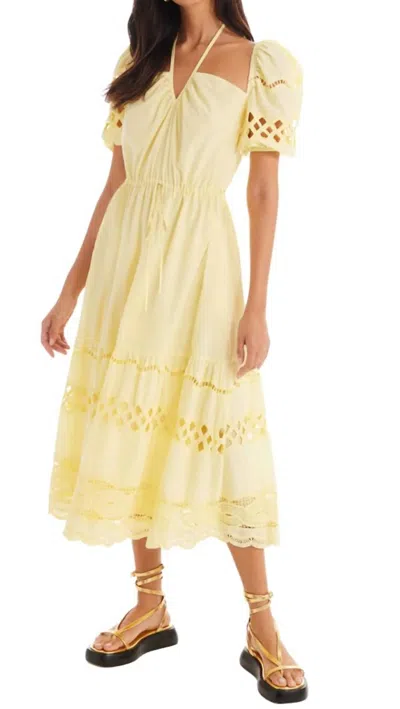 Allison New York Emilia Midi Dress In Butter In Yellow