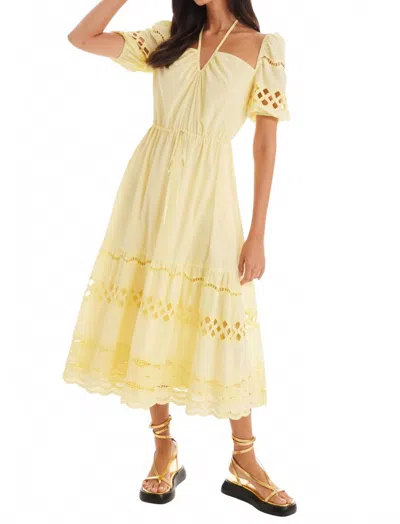 Allison New York Emilia Midi Dress In Butter In Yellow