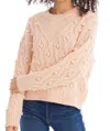Allison New York Esme Sweater In Blush In Gold