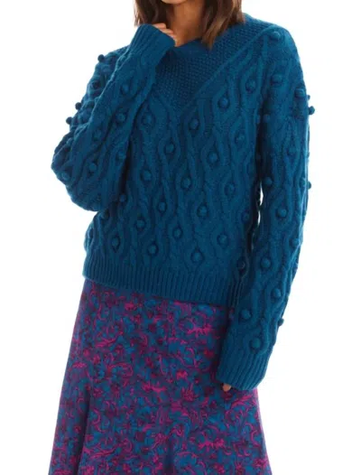 Allison New York Esme Sweater In Dark Teal In Blue