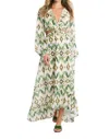 Allison New York Everyly Maxi Dress In Green Ikat