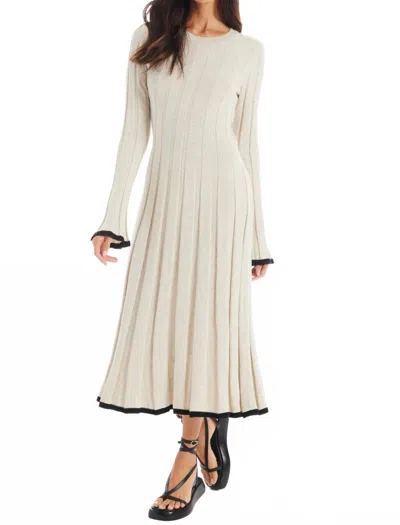Allison New York Francesca Midi Dress In Natural In White