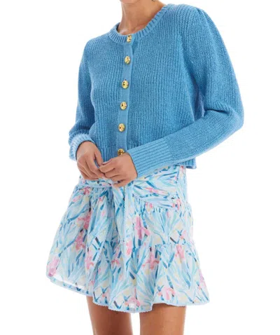 Allison New York Gia Button Down Cardigan In Blue